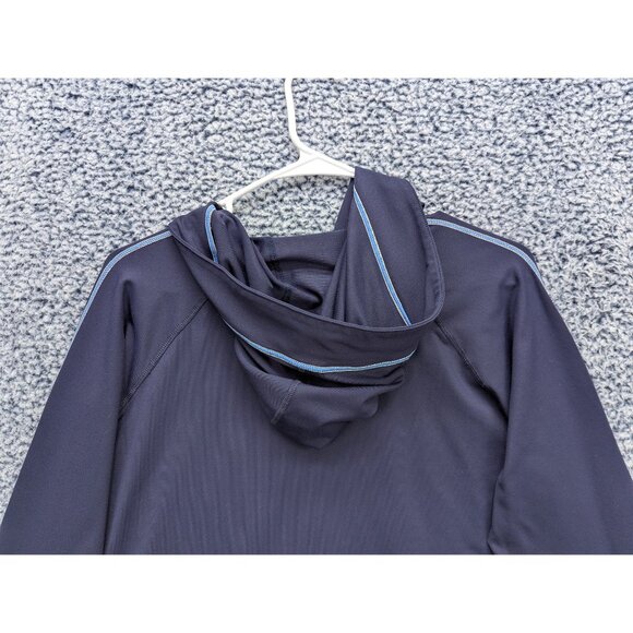 Y2K GAP Body Track Suit Jacket Size L Full Zip Stretch Gym Activewear Yoga Blue - Picture 6 of 11